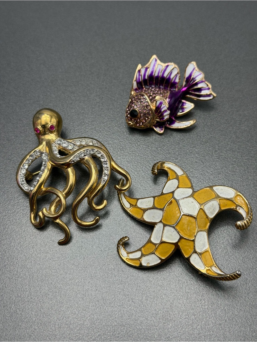 Vintage Sea Life Brooches #299ub